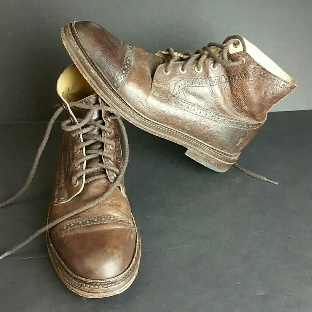 FRYE MEN LEATHER BOOT